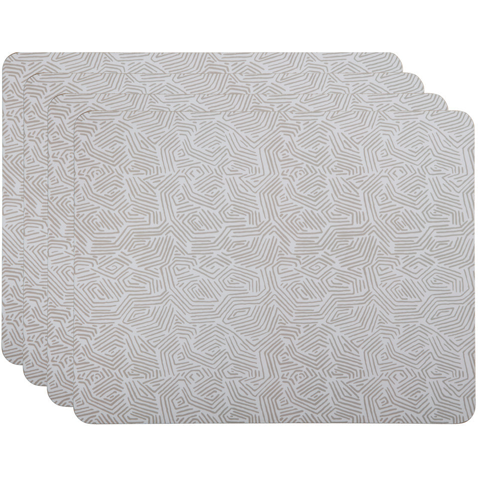 Maxwell & Williams Ripple Cork Back Placemat 34x26.5cm Set of 4 Gift Boxed