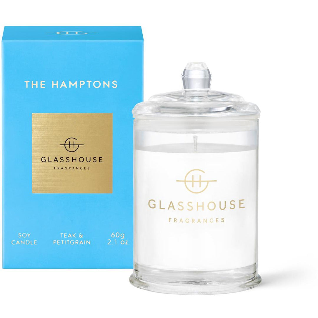 Glasshouse The Hamptons - Teak And Petitgrain 60g Triple Scented Candle