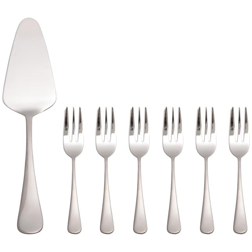 Maxwell & Williams Cosmopolitan Cake Server & Fork - 7 Piece Set