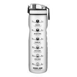 Quench Motivat Water Bottle Frosted White - Measurements