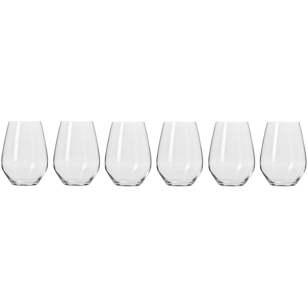 Krosno Harmony Stemless Wine Glass 540ml - 6 Piece