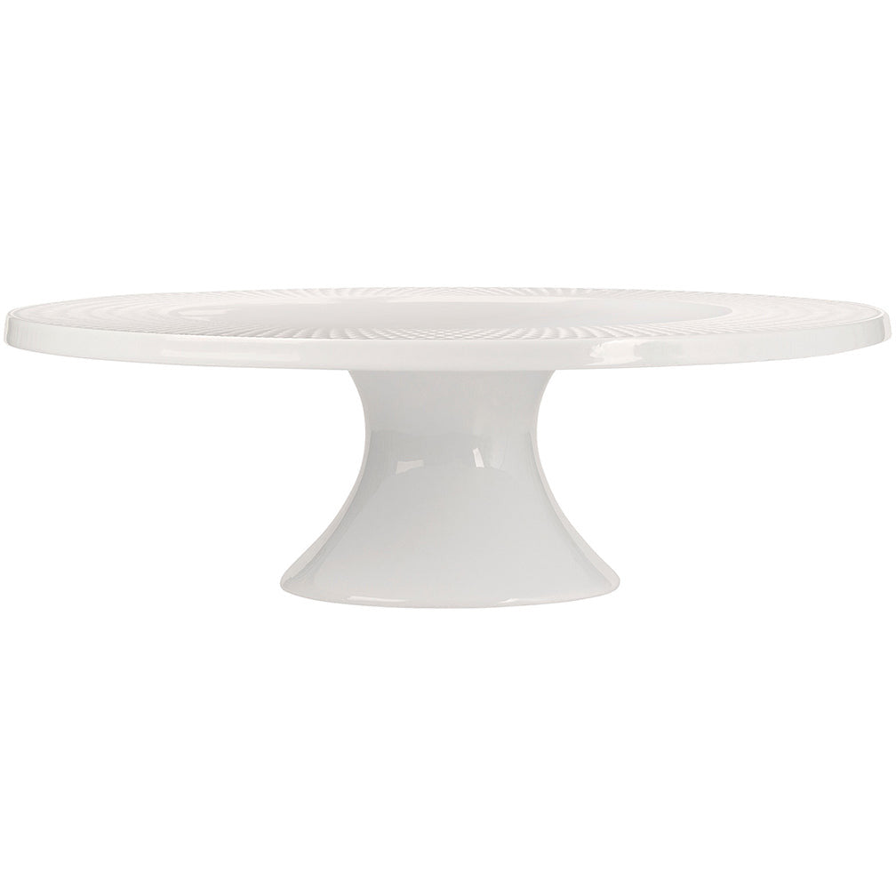 Maxwell & Williams White Basics Diamonds Footed Cake Stand 30cm Gift Boxed