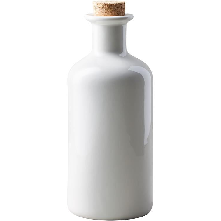 Maxwell & Williams Epicurious Oil Bottle Cork Lid 500Ml White Gift Boxed