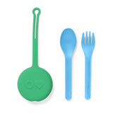 Omie OmiePod 3 Pce Cutlery Set Mint Green