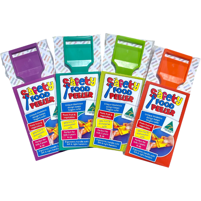 Kiddies Food Kutter Safety Food Peelers Orange