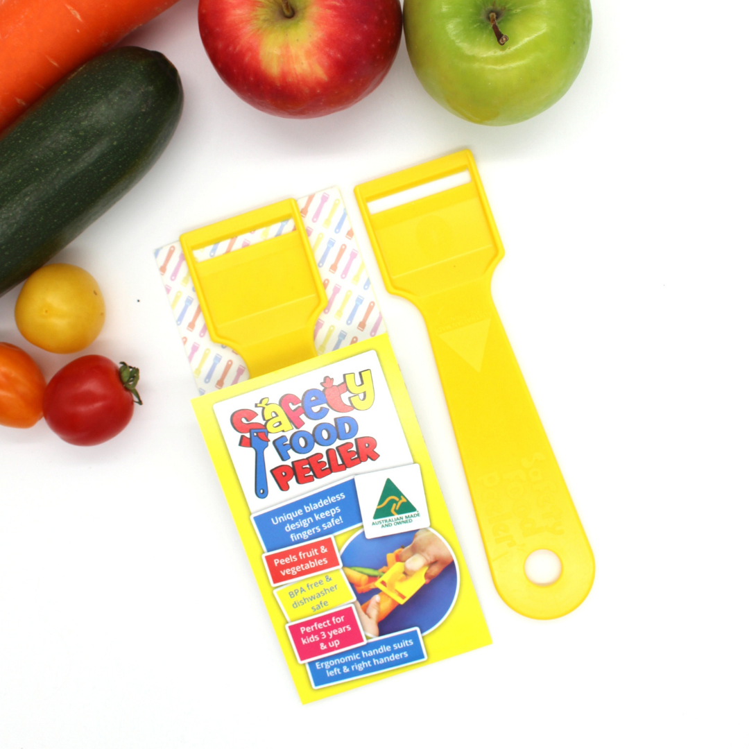 Kiddies Food Kutter Safety Food Peelers Yellow