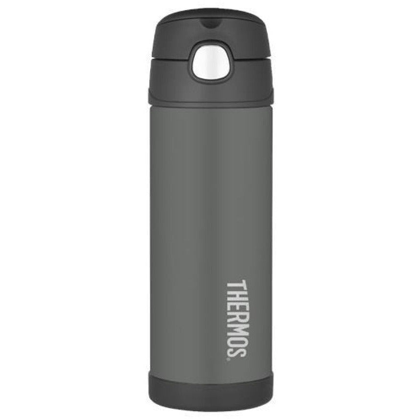 Thermos Funtainer Vacuum Insulated Drink Bottle Charcoal 470ml