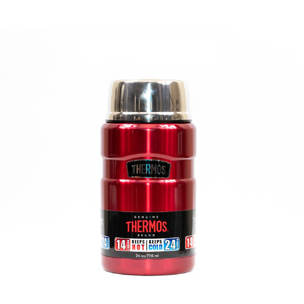 Thermos Stainless King Vacuum Insulated Food Jar 710ml - Red