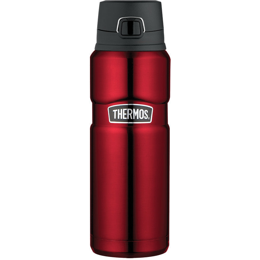 Thermos Stainless King Vacuum Insulated Bottle with Flip Lid 710ml - Red
