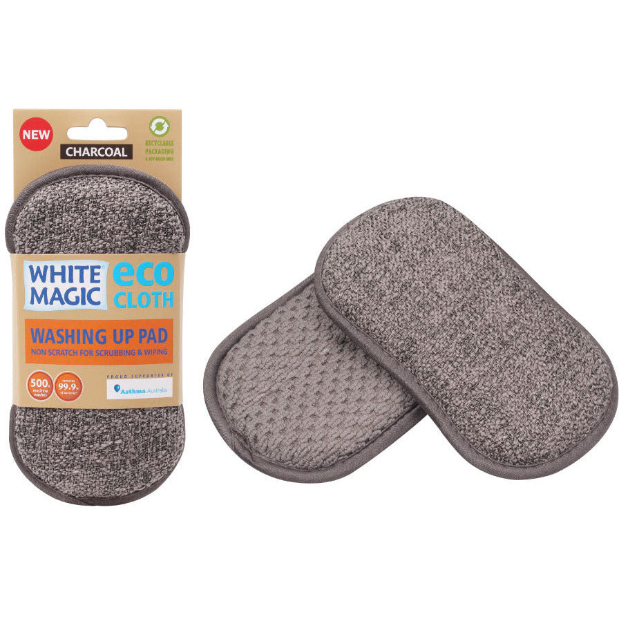 White Magic Washing Up Pad Charcoal