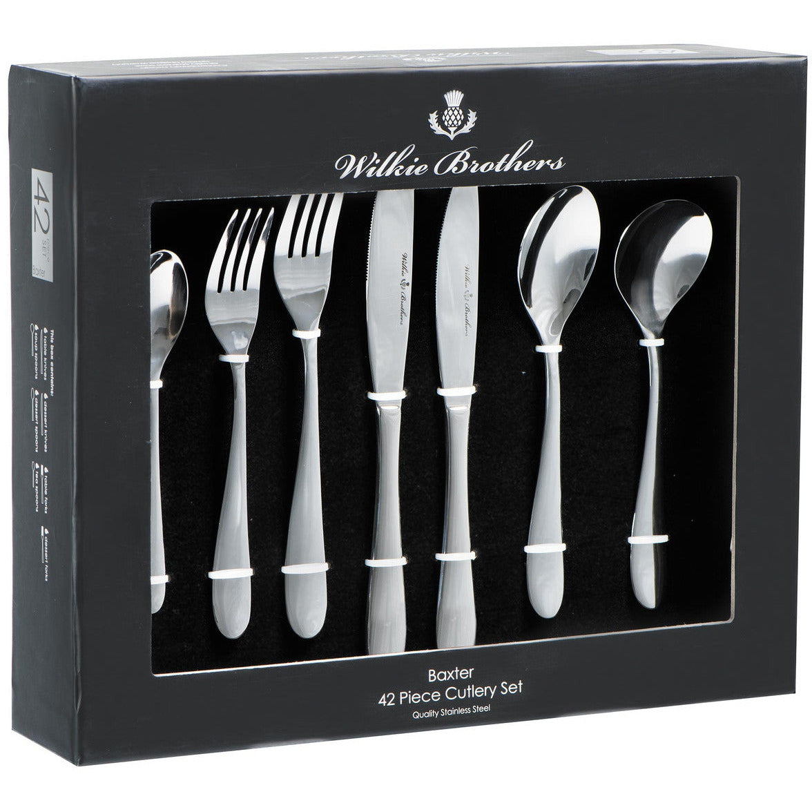Wilkie Brothers Baxter 42 Piece Cutlery Set