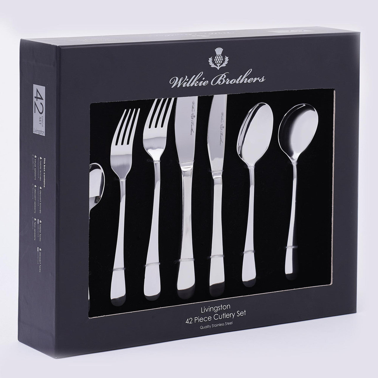 Wilkie Brothers Livingston 42 Piece Cutlery Set