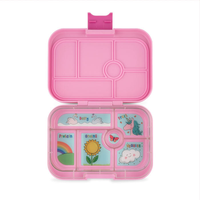 Yumbox Original 6 Compartment Bento Style Lunch Box - Power Pink