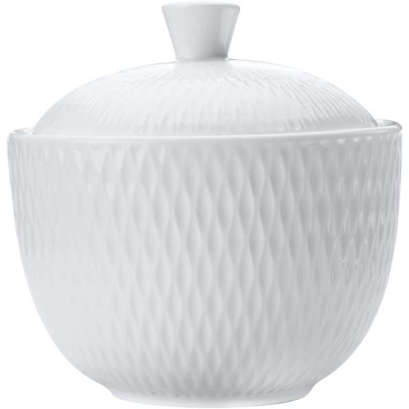 White Basics Diamonds Sugar Bowl Gift Boxed