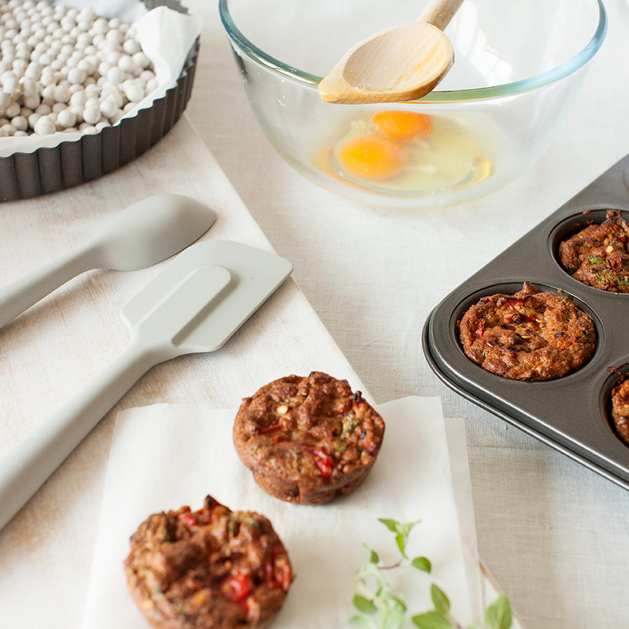 Mastercraft 12 Cup Muffin and Cupcake Pan - Red Capsicum, Basil, Chilli & Hemp Muffins