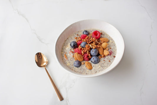 Beautiful, Berry, Banana & Almond Chia Pudding