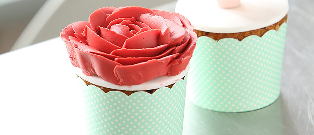 Roses are Red Buttercream Cupcake