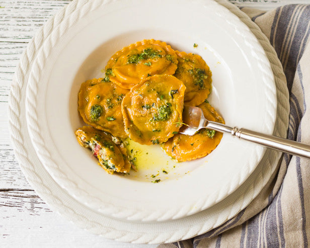 Vegetarian Carrot & Spinach Ravioli | Recipes | Matchbox