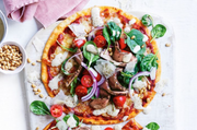 Beautifully Cooked BBQ Lamb Pizza