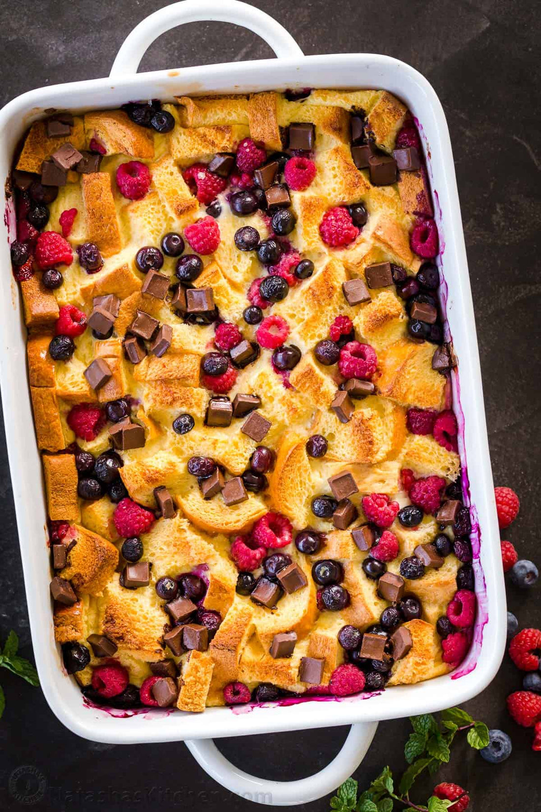 Winter Berry Bread Pudding Recipe | Matchbox