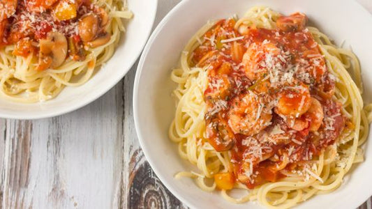 Lovely Linguine with Garlic Prawns