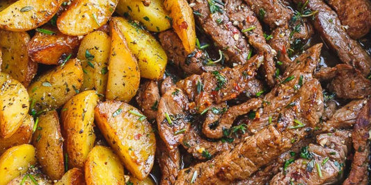One Pan Meal - Garlic Butter Steak and Potatoes