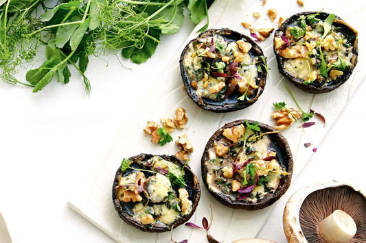 Sensationally Baked Cheesy Mushrooms