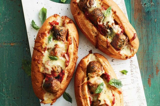 Cheesy Veggie-Ball Subs