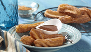 Cardamon Churros with Spicy Hot Chocolate