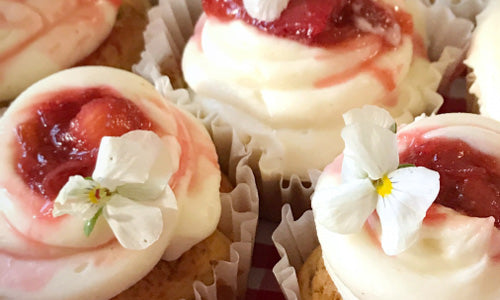 Rhubarb & Ginger Cupcakes