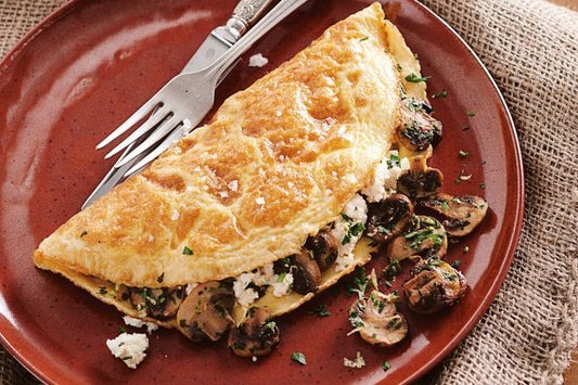 Super Tasty Mushroom and Mixed Herb Omelette