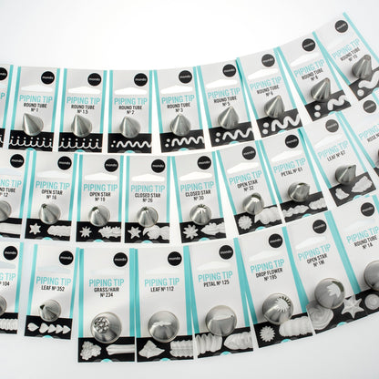 Mondo Piping Tips in Variety of Sizes and Shapes