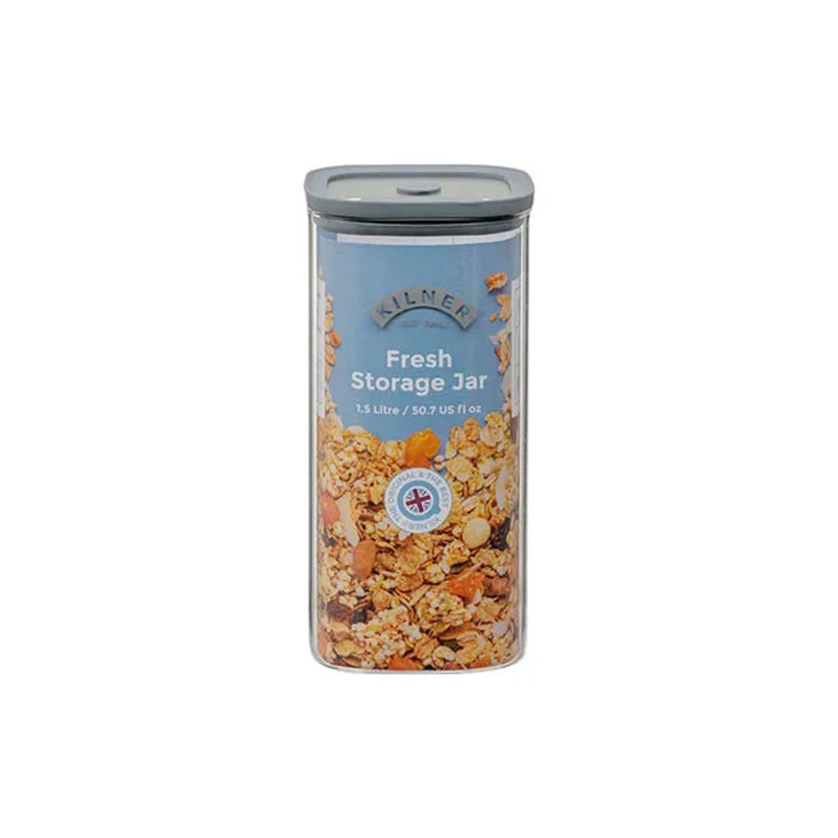Kilner Fresh Storage Square Jar 1.5L