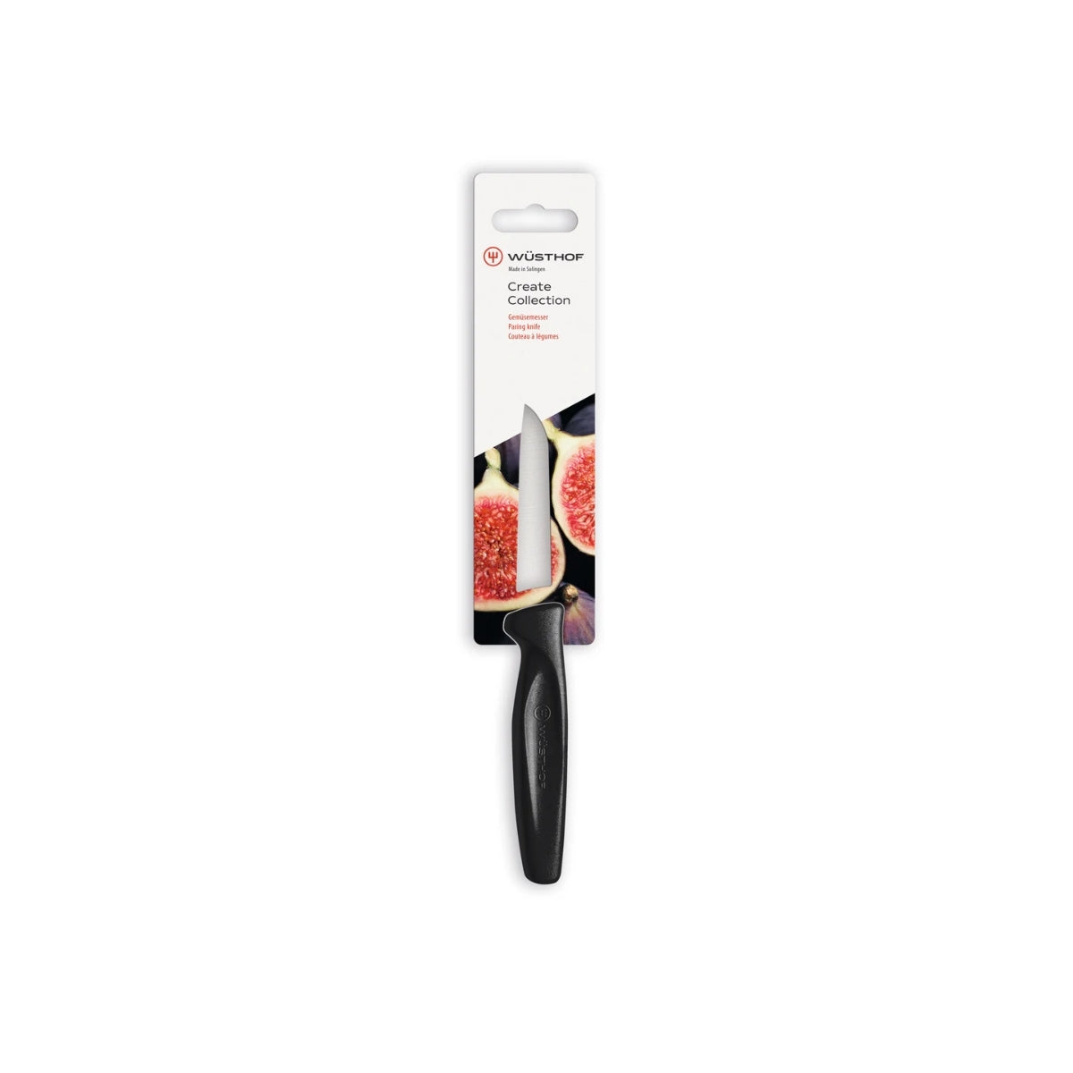 Wusthof Create Bull Nose Paring Knife 8cm - Black
