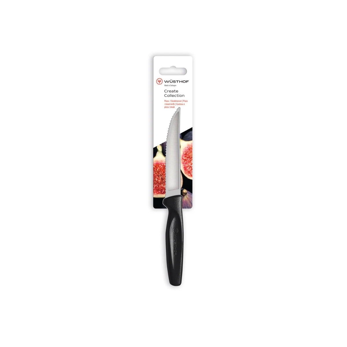 Wusthof Create Pizza/Steak Knife 10cm - Black
