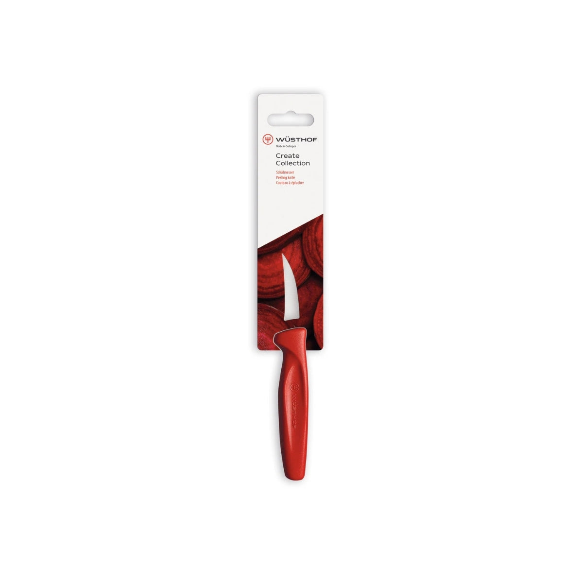 Wusthof Create Peeling Knife 6cm - Red