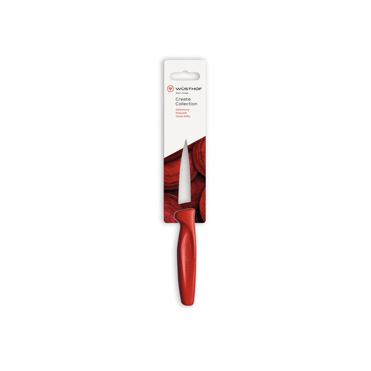 Wusthof Create Paring Knife 8cm - Red