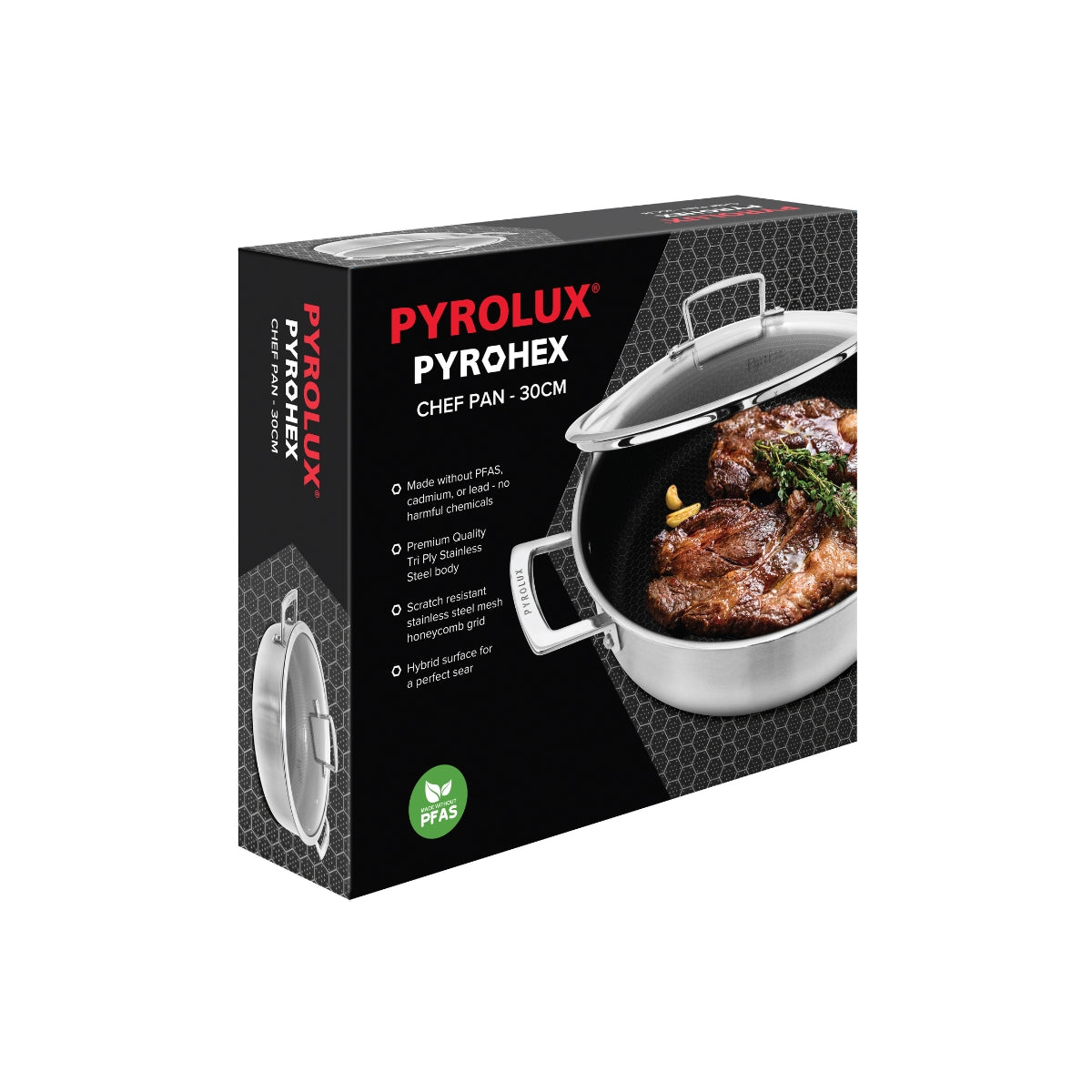 Pyrolux Pyrohex Chef Pan 30cm 5L