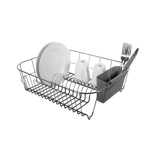 Avanti Slimline Large Dish Rack - Grey