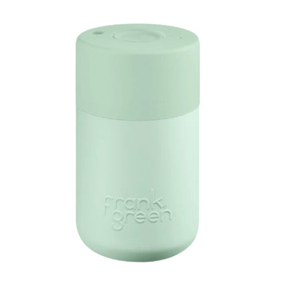 12oz Reusable Cup - Push Button Lid - Mint Gelato