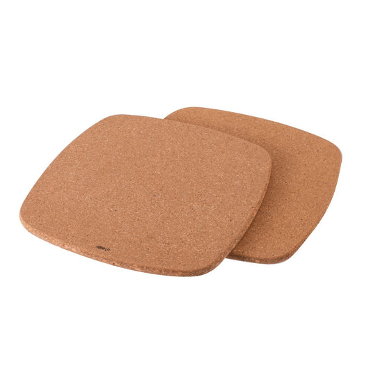 Square Cork Trivets With Magnets 2 Piece