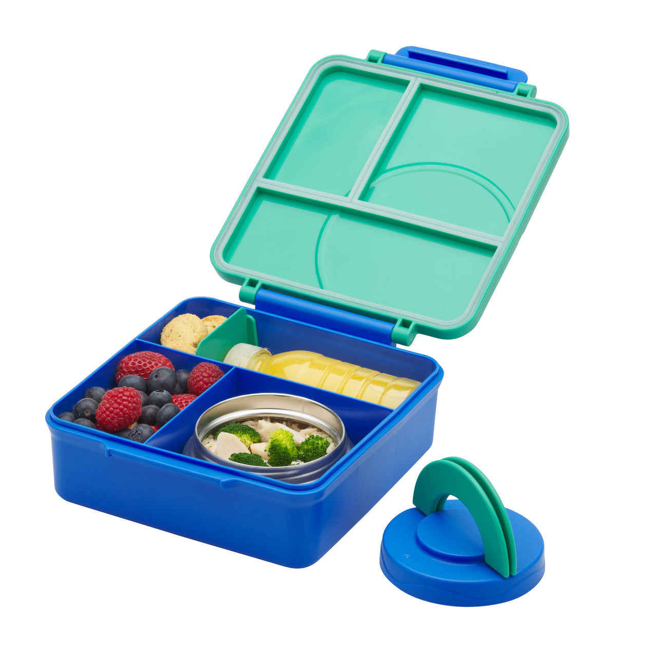 Avanti Yum Yum Bento Lunch Box with Insulated Food Jar Green
