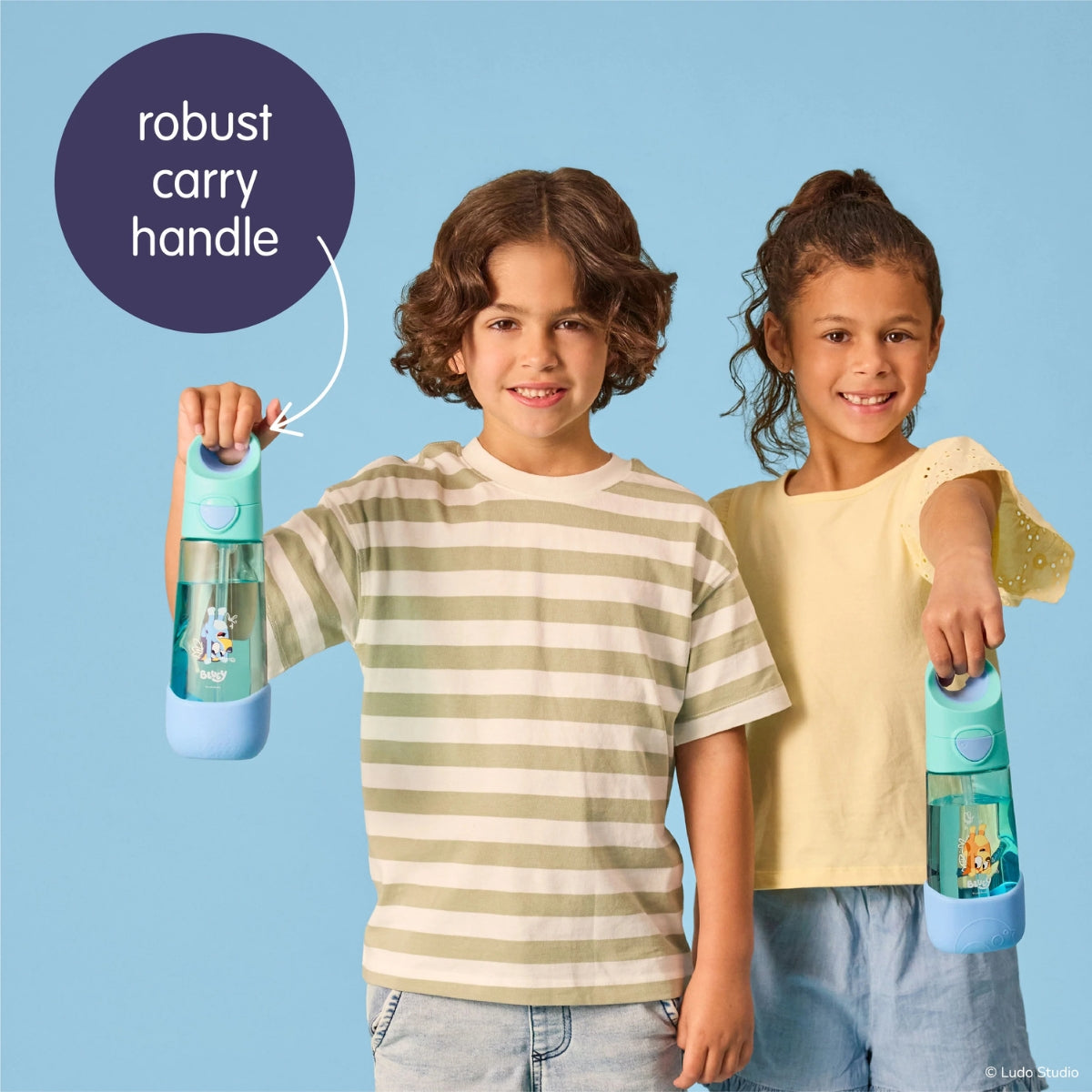 b.box Tritan Drink Bottle 600ml - Bluey Playtime
