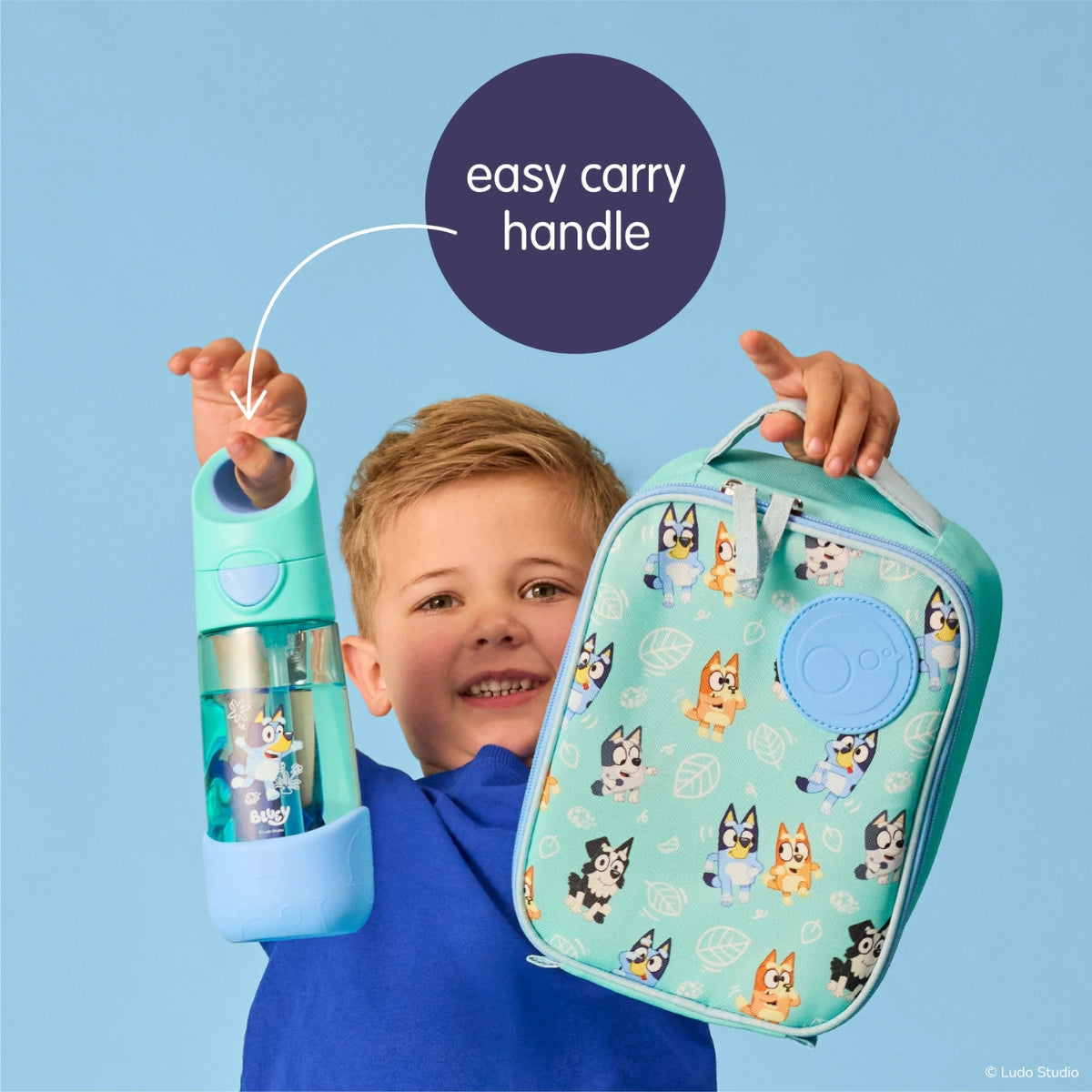 b.box Tritan Drink Bottle 600ml - Bluey Playtime