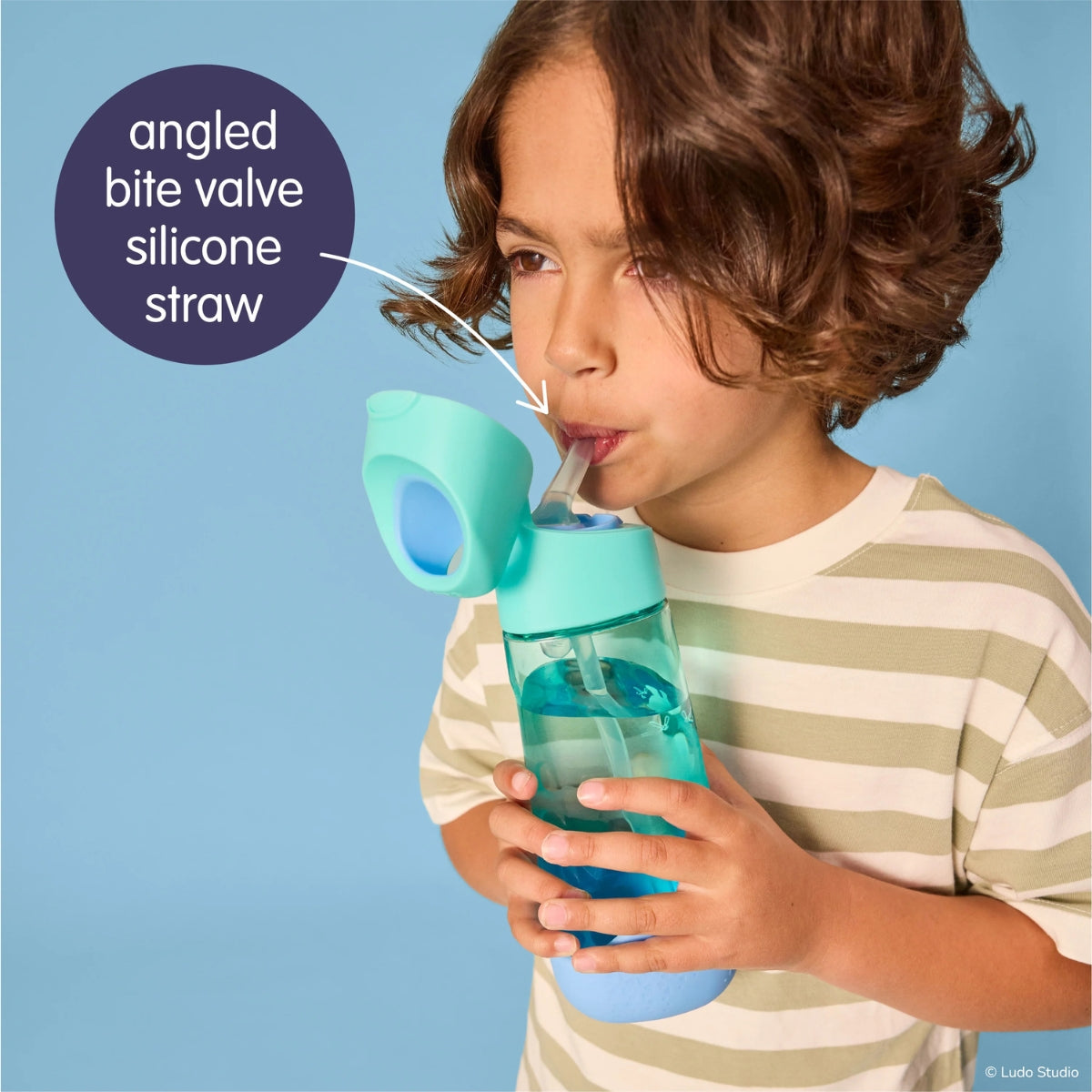 b.box Tritan Drink Bottle 600ml - Bluey Playtime