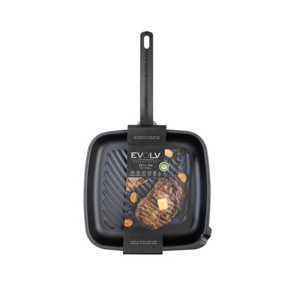 Evolv Pre-Seasoned Carbon Steel Grill Pan 26 x 28cm