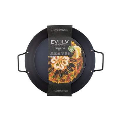 Evolv Pre-Seasoned Carbon Steel Paella Pan 38cm