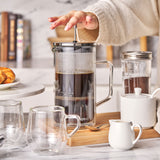 Avanti Capri Double Wall Coffee Plunger 1 Litre - Plunging