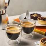 Avanti Caffe Twin Wall Glass Set of 2 - Esspresso