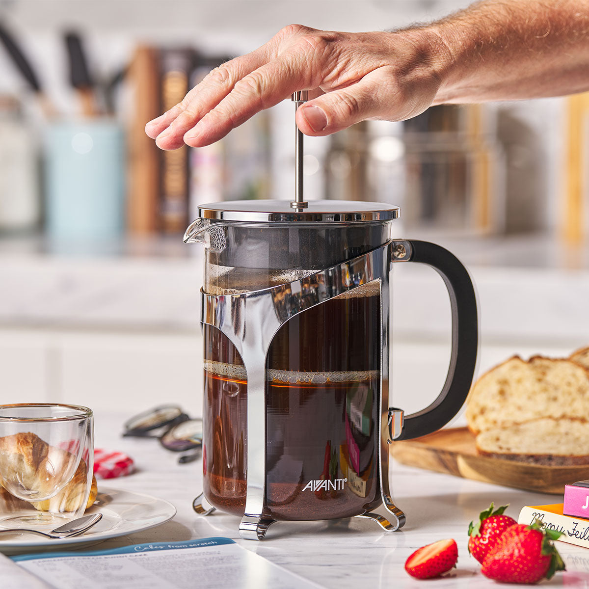 12 cup coffee press Cafe Press Glass Coffee Plunger - 12 Cup / 1.5 Litre| Avanti